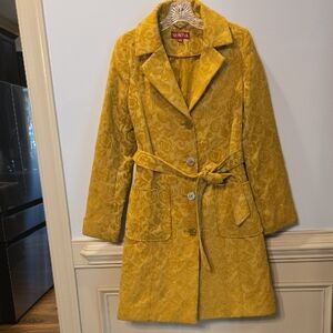 Merona Y2K Small Gold Brocade Tapestry Jacket